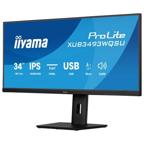 iiyama ProLite XUB3493WQSU-B6 computer monitor 86,4 cm (34") 3440 x 1440 Pixels UltraWide Quad HD LED Zwart - Image 7
