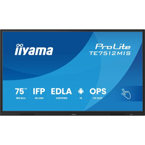 iiyama TE7512MIS-B4AG beeldkrant Interactief flatscreen 190,5 cm (75") LCD Wifi 400 cd/m² 4K Ultra HD Zwart Touchscreen Type processor Android 24/7 - Image 5