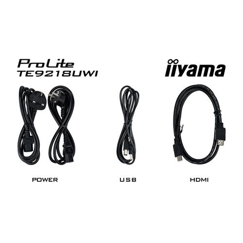 iiyama TE9218UWI-B1AG beeldkrant Interactief flatscreen 2,32 m (91.5") LED Wifi 500 cd/m² 5K Ultra HD Zwart Touchscreen Type processor Android 16/7 - Image 2