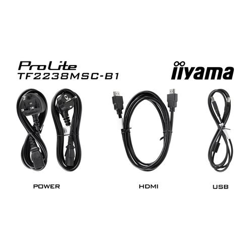 iiyama TF2238MSC-B1 computer monitor 53,3 cm (21") 1920 x 1080 Pixels Full HD LED Touchscreen Zwart - Image 9