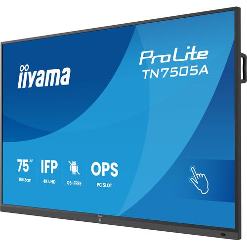 iiyama TN7505A-B1AG beeldkrant Interactief flatscreen 189,3 cm (74.5") 500 cd/m² 4K Ultra HD Zwart Touchscreen - Image 2