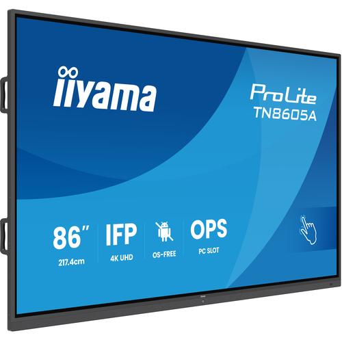 iiyama TN8605A-B1AG beeldkrant Interactief flatscreen 2,17 m (85.6") 500 cd/m² 4K Ultra HD Zwart Touchscreen - Image 1