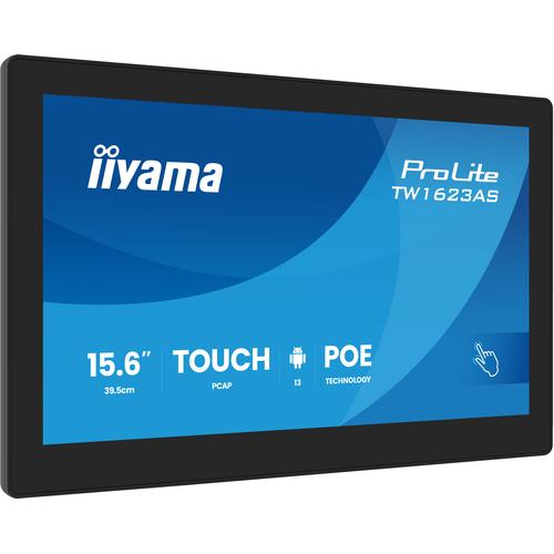 iiyama TW1623AS-B3P computer monitor 39,6 cm (15.6") 1920 x 1080 Pixels Full HD LED Touchscreen Zwart