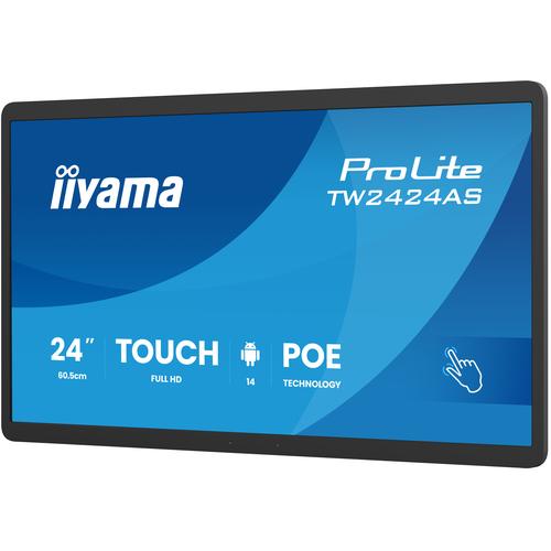 iiyama TW2424AS-B3P beeldkrant Interactief flatscreen 60,5 cm (23.8") Wifi 450 cd/m² Full HD Zwart Touchscreen Type processor Android 24/7 - Image 3
