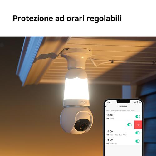 Imou Bulb Cam with light 2K Peer IP-beveiligingscamera Buiten 2304 x 1296 Pixels Plafond - Image 6