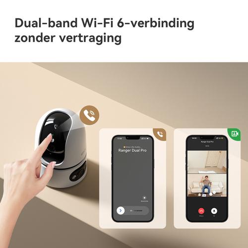 Imou Ranger Dual Pro 6MP IP-beveiligingscamera Binnen 2304 x 1296 Pixels Bureau - Image 5