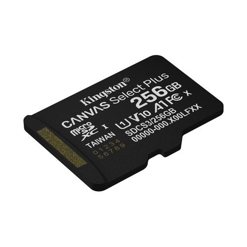 Kingston Technology 256GB microSDXC Canvas Select Plus Gen3 150MB/s A1 kaart + adapter - Image 4