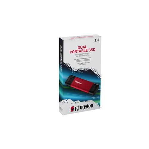 Kingston Technology 2TB Draagbare SSD met Dual USB-A/C, tot 1050MB/s USB 3.2 Gen 2 - Image 5