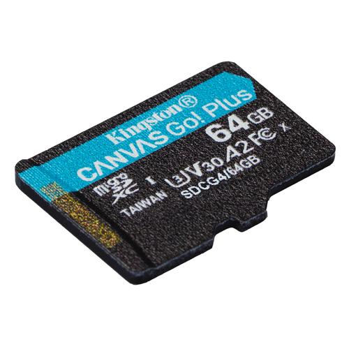 Kingston Technology 64GB microSDXC Canvas Go! Plus Gen4 200R A2 U3 enkel pakket zonder adapter - Image 2