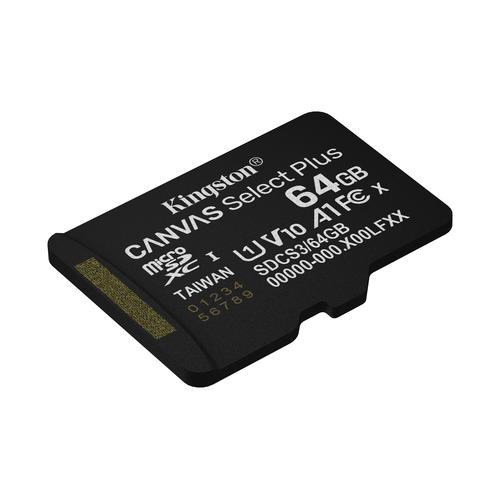 Kingston Technology 64GB micSDXC Canvas Select Plus Gen3 100R A1 enkel pakket zonder ADP - Image 2