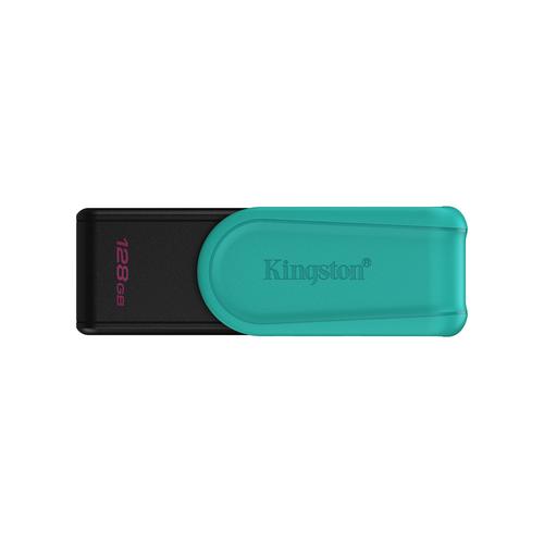 Kingston Technology DataTraveler 128GB Portable USB 3.2 Gen 1 Exodia S (Black/Turquoise)