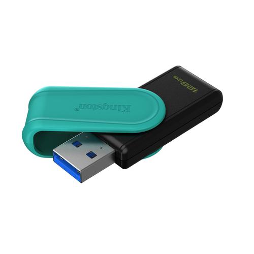 Kingston Technology DataTraveler 128GB Portable USB 3.2 Gen 1 Exodia S (Black/Turquoise) - Image 2