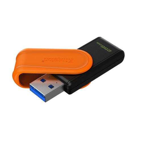 Kingston Technology DataTraveler 256GB Portable USB 3.2 Gen 1 Exodia S (Black/Orange) - Image 2