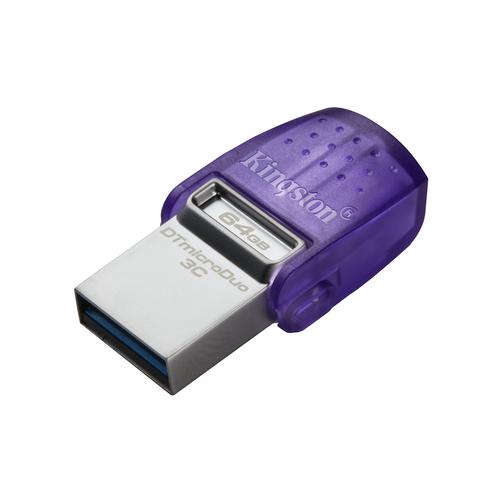 Kingston Technology DataTraveler 64GB microDuo 3C 200 MB/s dubbele USB-A + USB-C