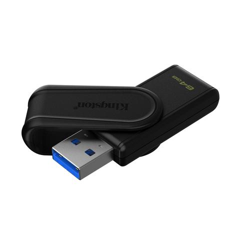 Kingston Technology DataTraveler 64GB Portable USB 3.2 Gen 1 Exodia S (Black/Black) - Image 2