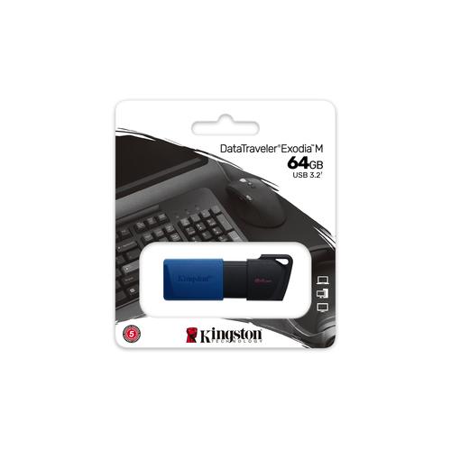 Kingston Technology DataTraveler Exodia M 64 GB, USB 3.2 Gen 1 (zwart + blauw) - Image 10