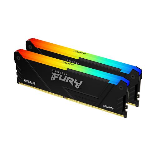 Kingston Technology FURY Beast 32GB 3600MT/s DDR4 CL18 DIMM (Sets van 2) RGB - Image 1