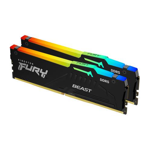 Kingston Technology FURY Beast 64GB 6000MT/s DDR5 CL36 DIMM (set van 2) RGB - Image 1