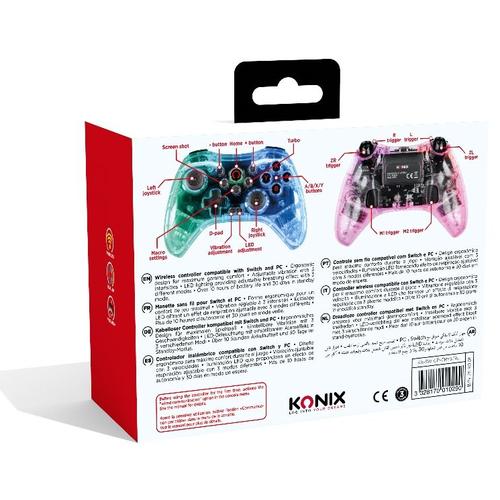 Konix Crystal Transparant USB Gamepad Analoog/digitaal Nintendo Switch, PC - Image 2