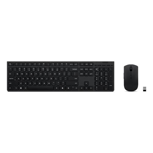 Lenovo 4X31R64351 toetsenbord Inclusief muis Kantoor RF-draadloos + Bluetooth Amerikaans Engels Zwart