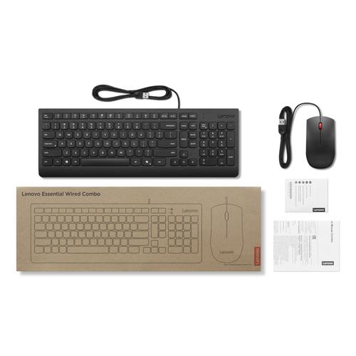 Lenovo 4X31R64434 toetsenbord Inclusief muis Thuis/Werk USB Frans, Duits, Zwitsers Zwart - Image 4