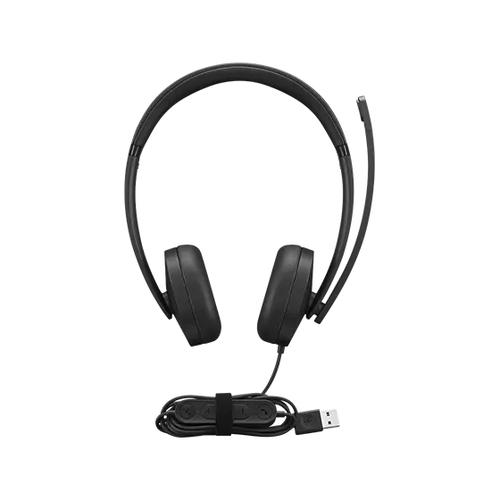 Lenovo 4XD1P83425 hoofdtelefoon/headset Bedraad Hoofdband Oproepen/muziek USB Type-A Zwart - Image 1