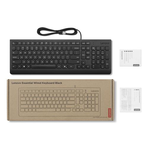 Lenovo 4Y41R64667 toetsenbord Thuis/Werk USB Frans, Duits Zwart - Image 3