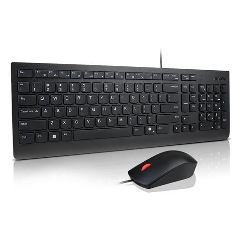 Lenovo Essential Wired Combo Black US Euro toetsenbord Inclusief muis Universeel USB Zwart - Image 2