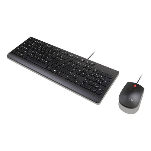 Lenovo Essential Wired Combo Black US Euro toetsenbord Inclusief muis Universeel USB Zwart - Image 3