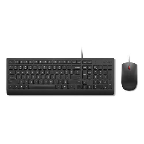 Lenovo KB MICE_BO Essencial WR KBMS GB A1 toetsenbord Inclusief muis Universeel USB Brits Engels Zwart