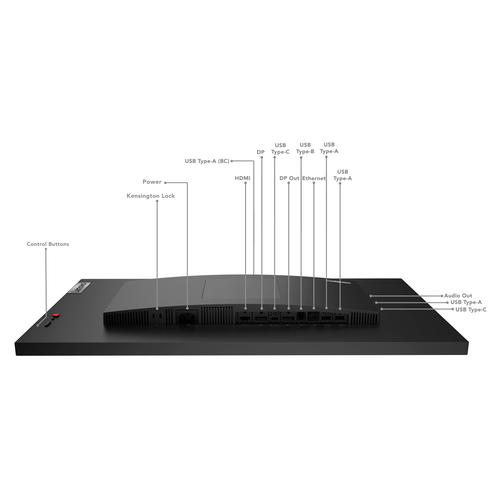 Lenovo ThinkVision P27h-30 computer monitor 68,6 cm (27") 2560 x 1440 Pixels Quad HD LCD Zwart - Image 5