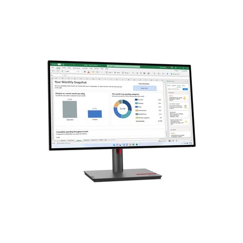Lenovo ThinkVision P27h-30 computer monitor 68,6 cm (27") 2560 x 1440 Pixels Quad HD LCD Zwart - Image 7