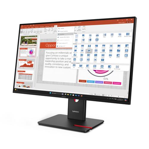 Lenovo ThinkVision T27-40 computer monitor 68,6 cm (27") 1920 x 1080 Pixels Full HD LED Zwart - Image 5