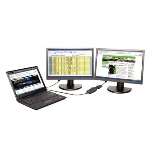 Lenovo USB 3.0 - DVI/VGA USB grafische adapter 2048 x 1152 Pixels Zwart - Image 4