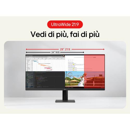 LG 29U511A-B computer monitor 73,7 cm (29") 2560 x 1080 Pixels WFHD LCD Zwart - Image 6
