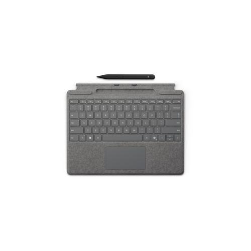 Microsoft Surface Pro Keyboard with Slim Pen for Business AZERTY Frans Microsoft Cover port Platina