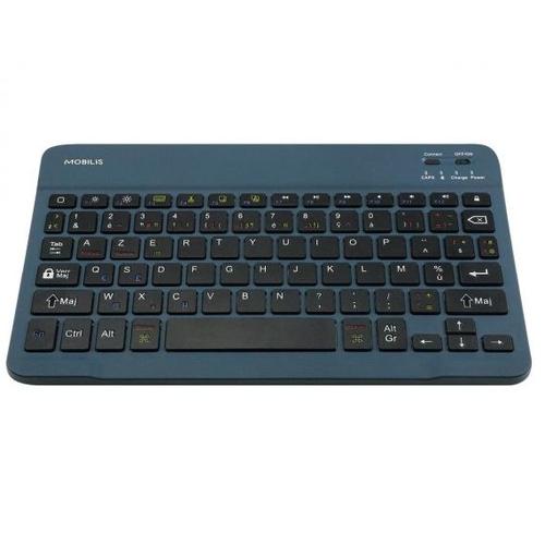 Mobilis 001284 toetsenbord voor mobiel apparaat AZERTY Frans Bluetooth Blauw - Image 1