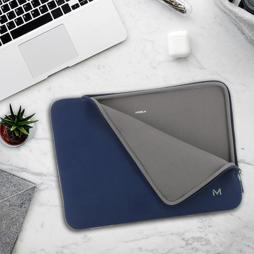 Mobilis 049021 laptoptas 35,6 cm (14") Opbergmap/sleeve Blauw, Grijs - Image 3