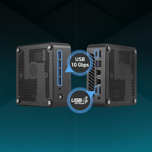 MSI Cubi Z AI 8M AMD Ryzen 5 8645HS Barebone 0.9L sized PC Zwart AMD SoC 4,3 GHz Ingebouwde luidsprekers - Image 6