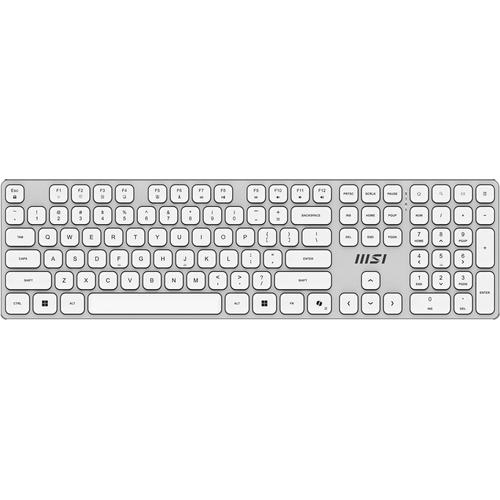 MSI FORGE K210 W COMBO WHITE US toetsenbord Inclusief muis Thuis/Werk USB QWERTY Amerikaans Engels Wit