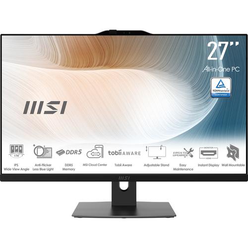 MSI Modern AM272P 1M-845EU All-in-One PC/workstation Intel Core 7 150U 68,6 cm (27") 1920 x 1080 Pixels Alles-in-één-pc 16 GB DDR5-SDRAM 1 TB SSD Windows 11 Pro Wi-Fi 6E (802.11ax) Zwart - Image 1