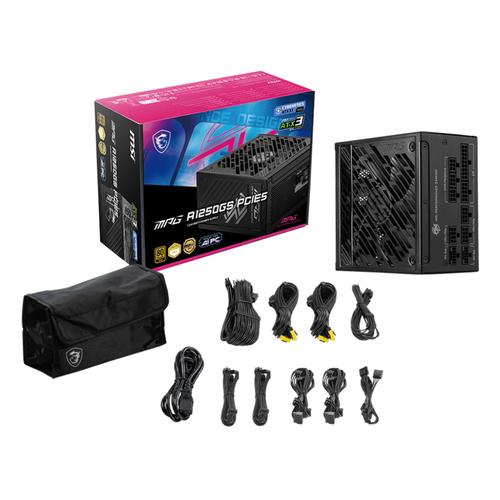 MSI MPG A1250GS PCIE5 power supply unit 1250 W 20+4 pin ATX ATX Zwart - Image 5