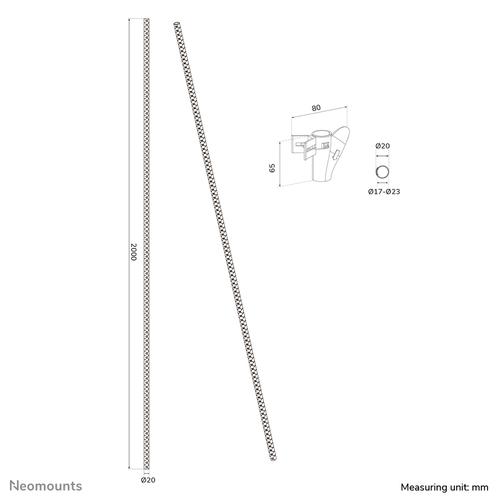 Neomounts ADS06-141WH Kabelspiraal - voor 1-4 kabels - universeel - Image 9