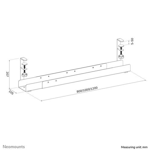 Neomounts ADS07-120BL Kabelgoot - klembevestiging - universeel - Image 6