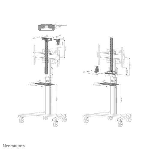 Neomounts AV1-825BL Videobar en multimedia kit - universeel - Image 8