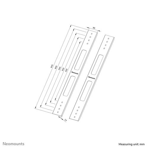 Neomounts AWL-250BL16 VESA-uitbreidingskit - Image 6