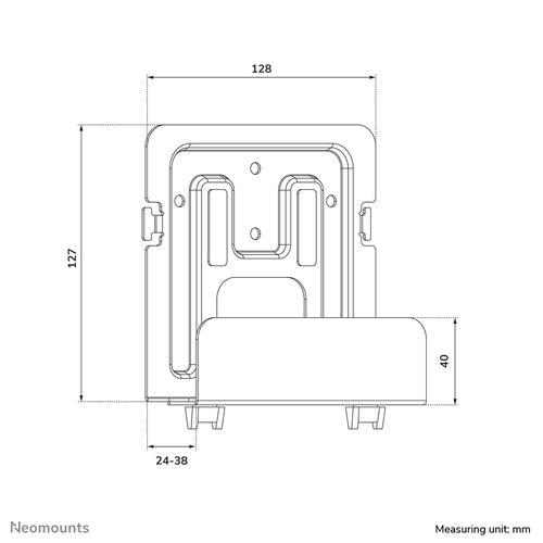 Neomounts AWL-440BL Mediaspeler houder - universeel - Image 3