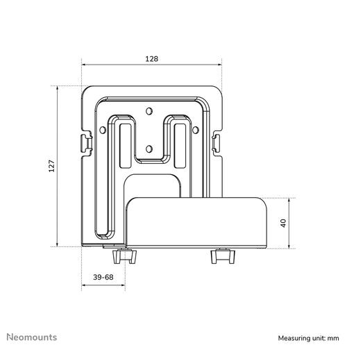Neomounts AWL-450BL Mediaspeler houder - universeel - Image 3