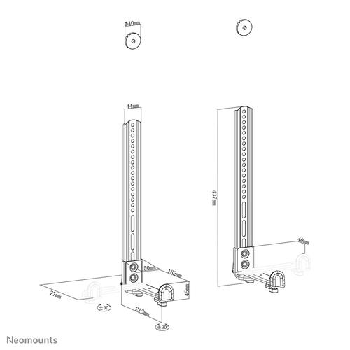 Neomounts AWL29-650BL1 Videobar/soundbar houder VESA - max 15 kg - universeel - Image 7