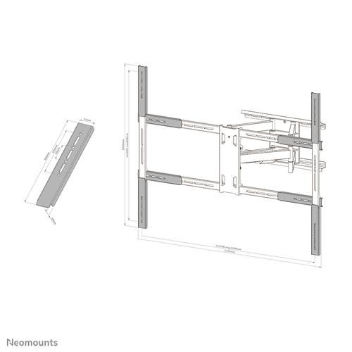 Neomounts AWLS-950BL1 VESA-uitbreidingskit 55-110" - max 125 kg - Image 9